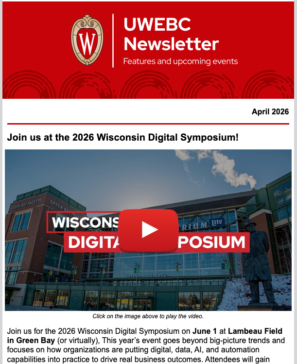 April 2026 newsletter