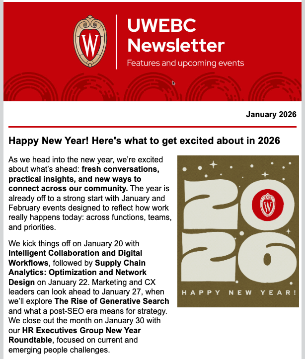January 2026 Newsletter