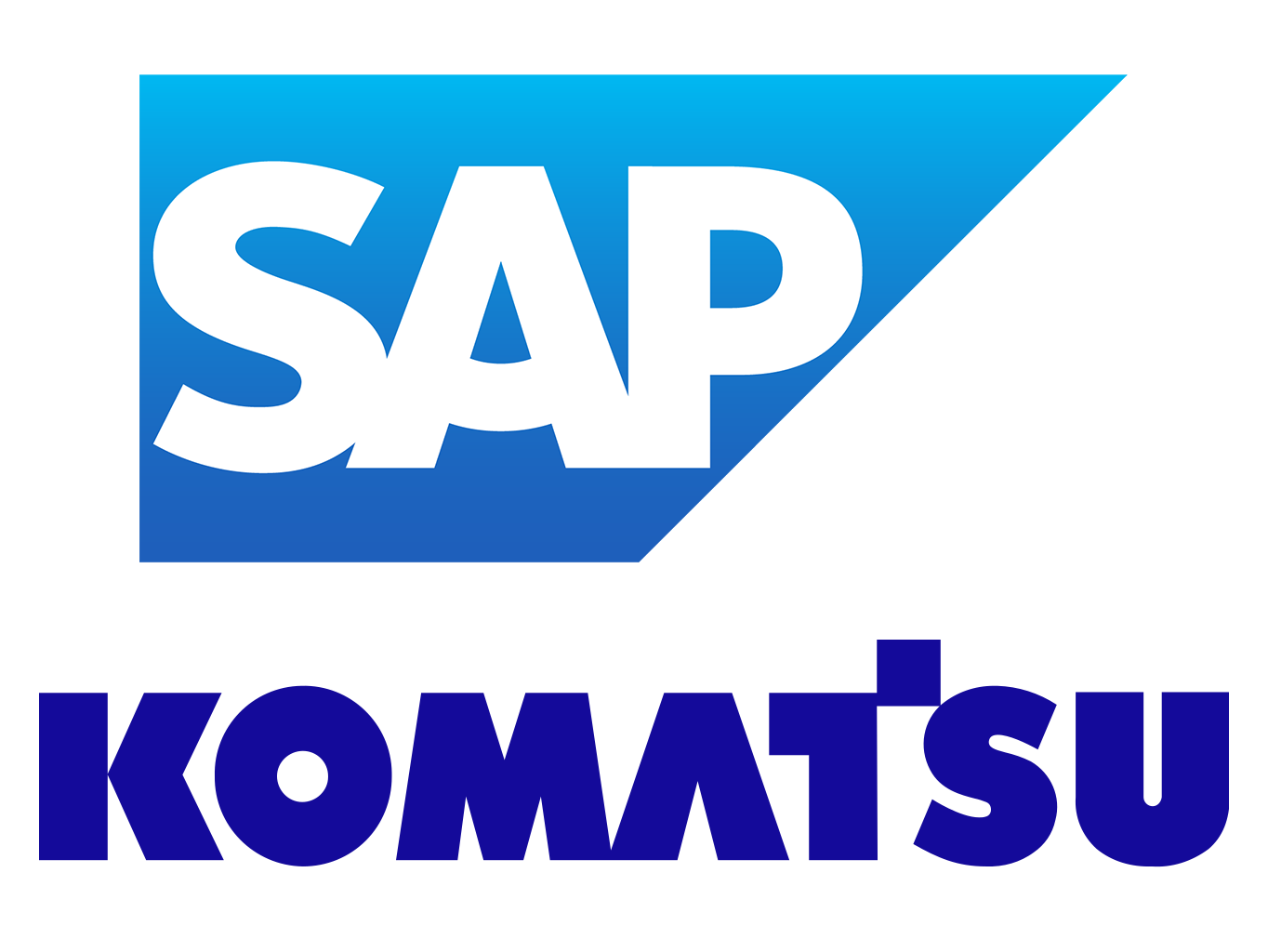 SAP and Komatsu logos