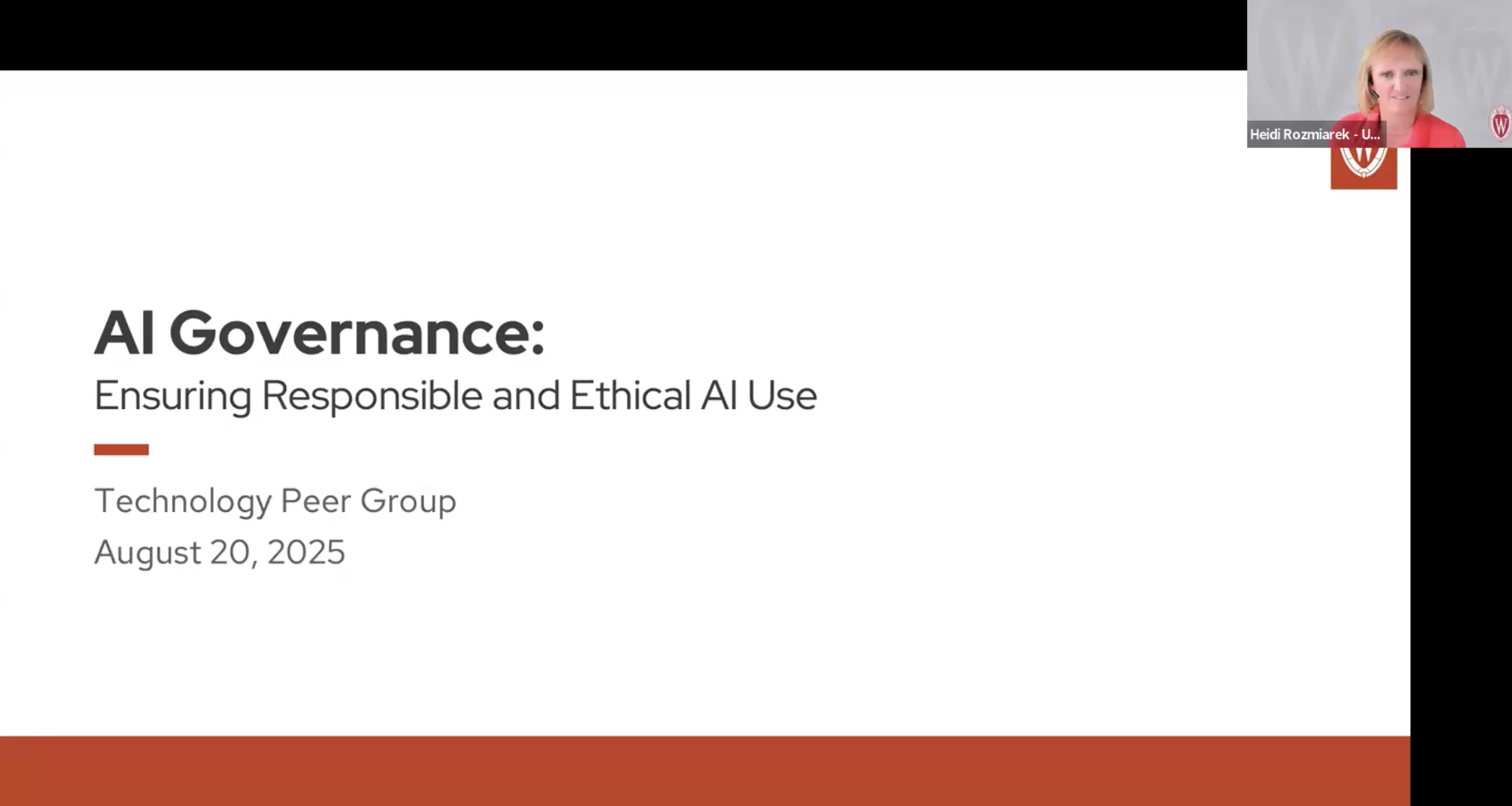 T2508 AI Governance: Ensuring Responsible and Ethical AI Use - UWEBC
