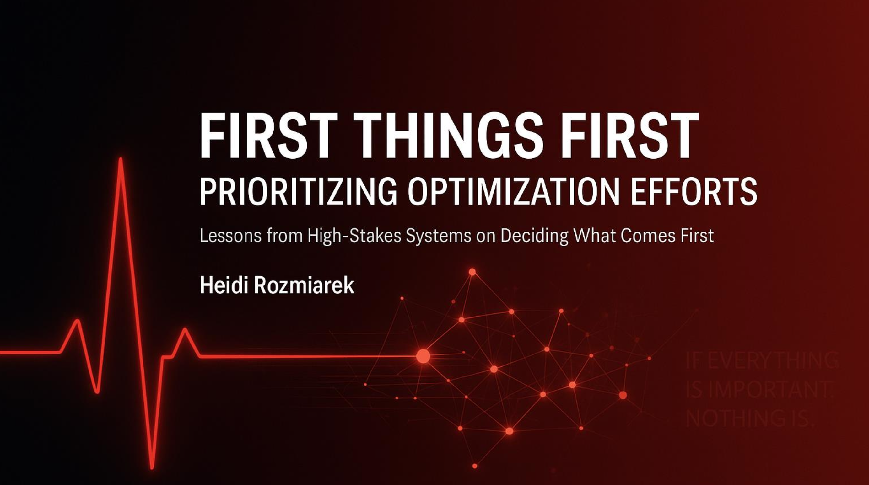 IMIG2510 Innovation Management, First Things First: Prioritizing ...