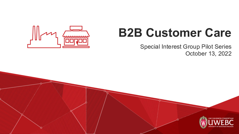 UWEBC Presentation Slides: B2B Customer Care thumbnail