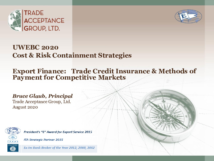 Trade Acceptance Group, Ltd Presentation Slides: Cost & Risk Containment Strategies thumbnail
