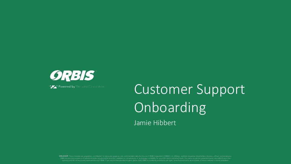 5. Member Practice Spotlight on In-Person Training of New Team Members featuring ORBIS Presentation Slides thumbnail