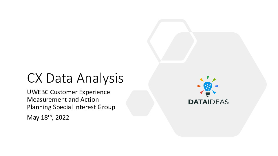 4. Data Ideas Presentation Slides: CX Data Analysis thumbnail