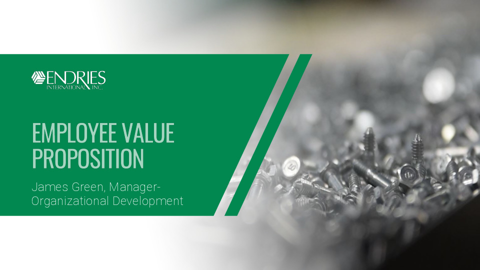 4. Endries International Presentation Slides: Employee Value Proposition thumbnail