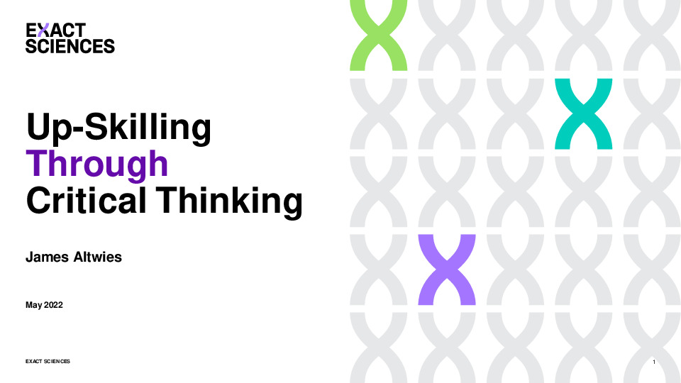 8. Exact Sciences Presentation Slides: Up-skilling through Critical Thinking thumbnail