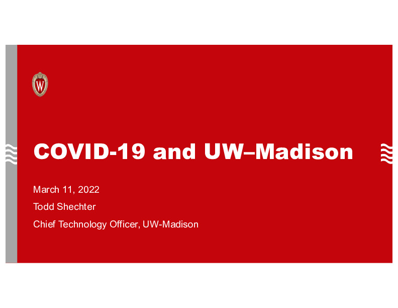 6. University of Wisconsin-Madison Presentation Slides: Impact of Omicron on Workplace, Health and Safety, and Travel Policies thumbnail