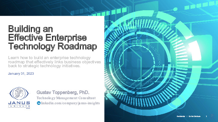 3. Janus Insights Presentation Slides: Building an Effective Enterprise Technology Roadmap thumbnail