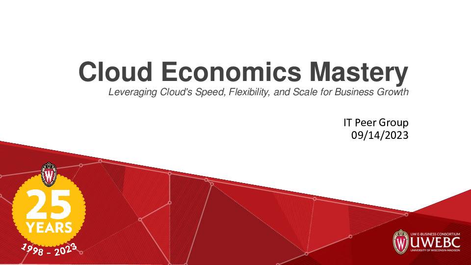 2. UWEBC Presentation Slides: Cloud Economics Mastery thumbnail