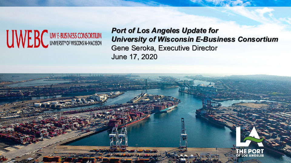 Port of LA Presentation Slides: Port of LA Update for the UWEBC thumbnail