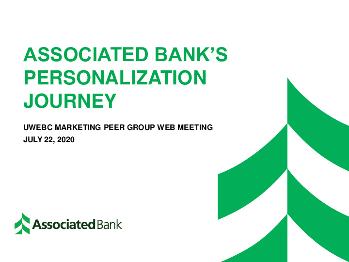 5. Associated Bank Presentation Slides: Associated Bank's Path to Personalization thumbnail