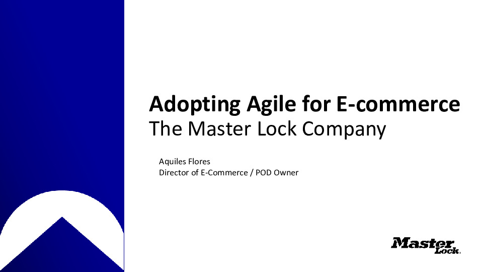5. Master Lock Presentation Slides: Conditions for Successfully Launching Agile Marketing thumbnail