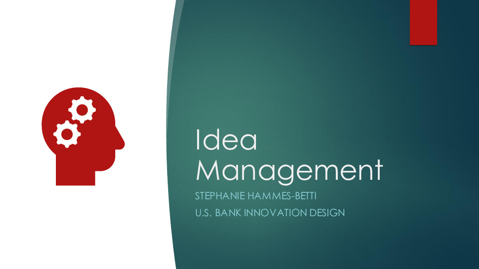 U.S. Bank Presentation Slides: Idea Management thumbnail