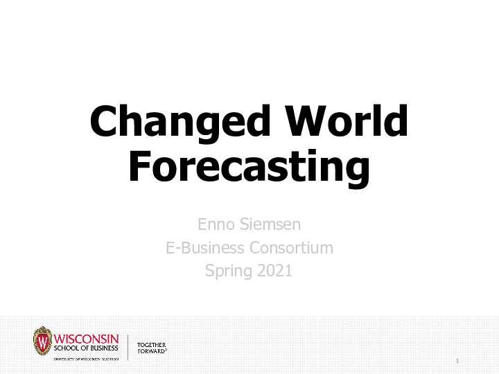 UW-Madison Presentation Slides: Changed World Forecasting thumbnail