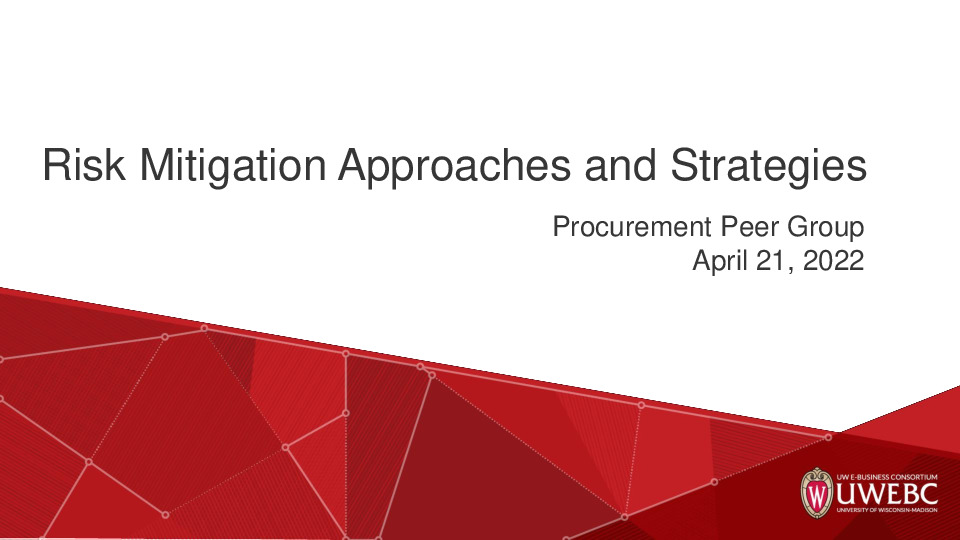 1. UWEBC Presentation Slides: Risk Mitigation Approaches and Strategies thumbnail