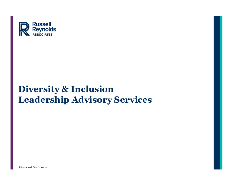 Russell Reynold Associates: DI Leadership Advisory Services thumbnail