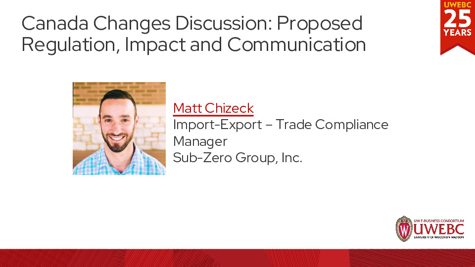 3. Sub-Zero Group Presentation Slides: Canada Changes Discussion: Proposed Regulation, Impact and Communication thumbnail