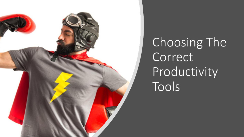EDCi Presentation Slides: Choosing the Correct Productivity Tools thumbnail