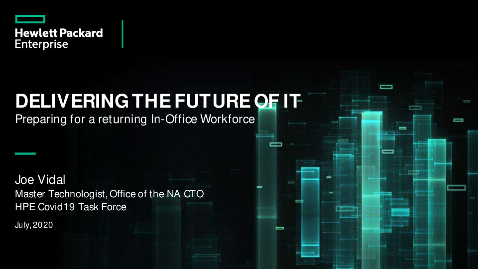 Hewlett Packard Enterprise Presentation Slides: Delivering the Future of IT thumbnail