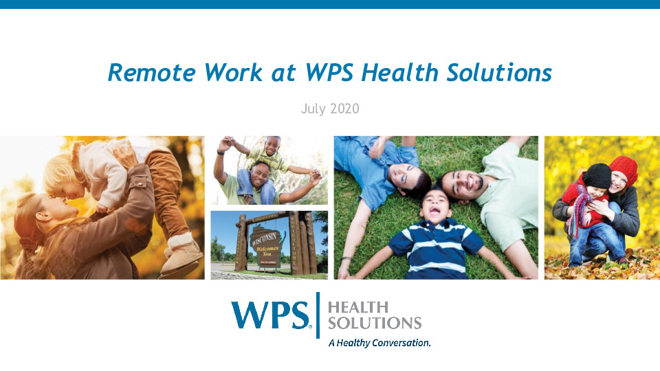 WPS Health Solutions Presentation Slides: Remote Work at WPS Health Solutions thumbnail
